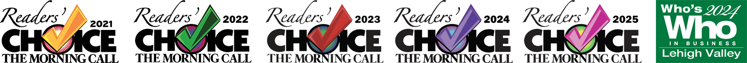 Lehigh Valley Morning Call Reader's Choice Winner 2021, 2022, 2023 and Who's Who in Business Winner 2024 and Nextdoor FAVES